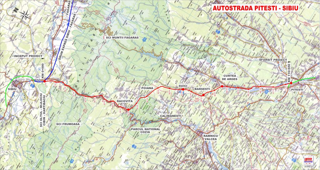 Plan Autostrada Sibiu-Pitesti